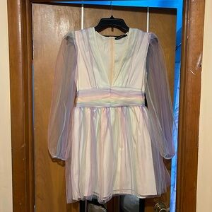 Pastel rainbow dress